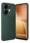 Mey İthalat®  Vivo V60 5G Auto Focus Karbon Kapak - Koyu Yeşil
