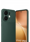 Mey İthalat®  Vivo V60 5G Auto Focus Karbon Kapak - Koyu Yeşil