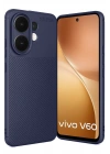 Mey İthalat®  Vivo V60 5G Auto Focus Karbon Kapak - Lacivert