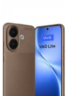 Mey İthalat®  Vivo V60 Lite Auto Focus Karbon Kapak - Kahverengi
