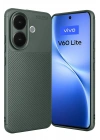 Mey İthalat®  Vivo V60 Lite Auto Focus Karbon Kapak - Koyu Yeşil