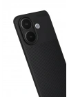 Mey İthalat®  Vivo V60 Lite Auto Focus Karbon Kapak - Siyah