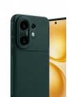 Mey İthalat®  Vivo X200 FE Auto Focus Karbon Kapak - Koyu Yeşil