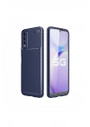 Mey İthalat®  Vivo Y11S Kılıf Auto Focus Karbon Kapak - Lacivert
