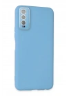 Mey İthalat®  Vivo Y11S Kılıf Lansman Glass Kapak - Mavi