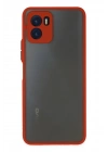 Mey İthalat®  Vivo Y15S Kılıf Montreal Silikon Kapak - Kırmızı