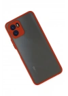 Mey İthalat®  Vivo Y15S Kılıf Montreal Silikon Kapak - Kırmızı
