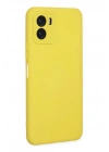 Mey İthalat®  Vivo Y15S Kılıf Nano içi Kadife Silikon - Sarı