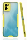 Mey İthalat®  Vivo Y15S Kılıf Platin Silikon - Sarı
