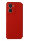 Mey İthalat®  Vivo Y16 Kılıf First Silikon - Kırmızı