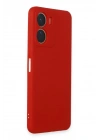 Mey İthalat®  Vivo Y16 Kılıf First Silikon - Kırmızı
