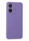 Mey İthalat®  Vivo Y16 Kılıf First Silikon - Lila