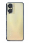 Mey İthalat®  Vivo Y16 Kılıf  Lensli Silikon - Açık Mavi