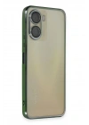 Mey İthalat®  Vivo Y16 Kılıf  Lensli Silikon - Yeşil