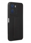 Mey İthalat®  Vivo Y16 Kılıf Mega Standlı Silikon - Siyah