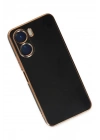 Mey İthalat®  Vivo Y16 Kılıf Volet Silikon - Siyah