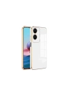 Mey İthalat®  Vivo Y18 Kılıf Volet Silikon - Beyaz