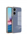 Mey İthalat®  Vivo Y18 Kılıf Volet Silikon - Mavi