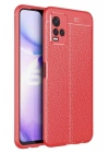 Mey İthalat®  Vivo Y21S Kılıf Auto Focus Kapak - Kırmızı