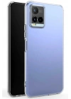 Mey İthalat®  Vivo Y21S Kılıf Lüx Şeffaf Silikon