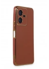 Mey İthalat®  Vivo Y22 2022 Kılıf Volet Silikon - Kırmızı
