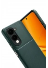 Mey İthalat®  Vivo Y29S Auto Focus Karbon Kapak - Koyu Yeşil