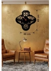 Mey İthalat® Vosvos ve Retro Araba Temalı Ahşap Duvar Saati - 40x40 cm Lazer Kesim