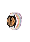 Mey İthalat®  Watch 20mm KR410 Kumaş Kordon - Gökkuşağı