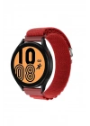 Mey İthalat®  Watch 20mm KR410 Kumaş Kordon - Kırmızı