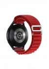 Mey İthalat®  Watch 20mm KR410 Kumaş Kordon - Kırmızı