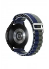 Mey İthalat®  Watch 20mm KR410 Kumaş Kordon - Lacivert-Yeşil