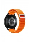 Mey İthalat®  Watch 20mm KR410 Kumaş Kordon - Turuncu