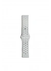 Mey İthalat®  Watch 20mm Spor Delikli Kordon - Gri-Beyaz