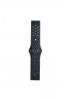 Mey İthalat®  Watch 20mm Spor Delikli Kordon - Siyah-Gri