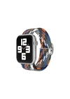 Mey İthalat®  Watch 20mm Star Kordon - Gri-Turuncu