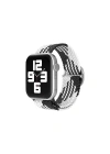 Mey İthalat®  Watch 20mm Star Kordon - Siyah-Beyaz