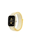 Mey İthalat®  Watch 22mm Hasırlı Cırtcırtlı Kordon - Beyaz