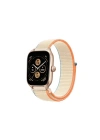 Mey İthalat®  Watch 22mm Hasırlı Cırtcırtlı Kordon - Krem