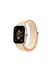 Mey İthalat®  Watch 22mm Hasırlı Cırtcırtlı Kordon - Krem