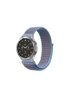 Mey İthalat®  Watch 22mm Hasırlı Cırtcırtlı Kordon - Mavi
