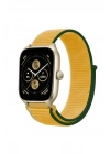 Mey İthalat®  Watch 22mm Hasırlı Cırtcırtlı Kordon - Sarı