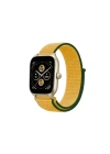 Mey İthalat®  Watch 22mm Hasırlı Cırtcırtlı Kordon - Sarı