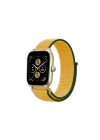 Mey İthalat®  Watch 22mm Hasırlı Cırtcırtlı Kordon - Sarı
