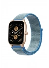 Mey İthalat®  Watch 22mm Hasırlı Cırtcırtlı Kordon - Turkuaz