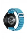 Mey İthalat®  Watch 22mm KR410 Kumaş Kordon - Mavi