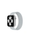 Mey İthalat®   Watch 38mm Ayarlı Solo Silikon Kordon - Beyaz