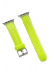 Mey İthalat®  Watch 38mm Jelly Silikon Kordon - Yeşil