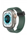 Mey İthalat®   Watch 38mm KR412 Elegance Stylısh Kordon - Koyu Yeşil