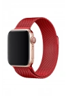 Mey İthalat®   Watch 38mm Metal Mıknatıslı Kordon - Kırmızı