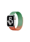 Mey İthalat®   Watch 38mm Metal Mıknatıslı Kordon - Turuncu-Yeşil